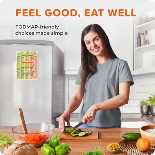 Levain & Co FODMAP Chart Fridge Magnet - Low FODMAP Food Cheat Sheet with Portion Sizes - Digestive Gut Health Fridge Accessories - IBS Diet Chart Refrigerator Magnet - Low FODMAP Diet for Gut Support IBS Relief - Image 3