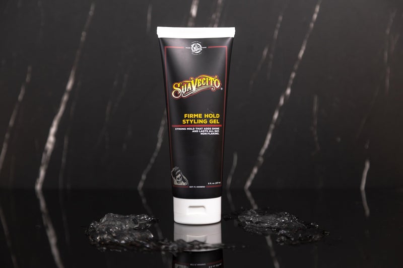 Suavecito Firme (Strong) Hold Styling Gel 8 oz -Original Scent, High Shine - Alcohol Free - Won't Dry or Flake, Lasts All Day, Works On All Hair Types And Textures - Image 4