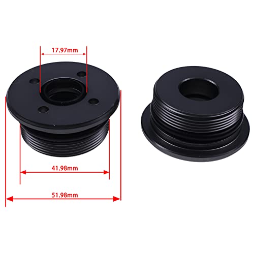 YIHETOP 2PCS Screw End w Seals Tilt and Trim 64E-43821-09-00 Compatible with for Yamaha Outboard 115-300HP 1997-2017 - Image 2