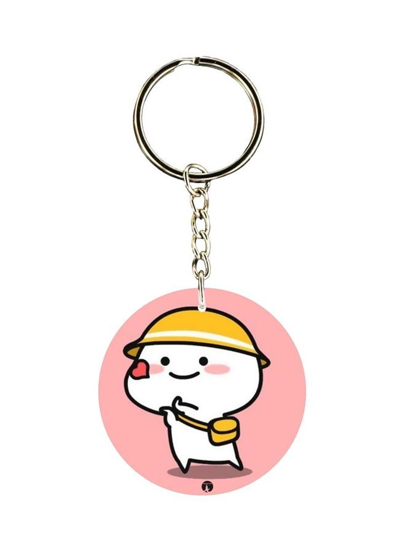 Cartoon Themed Dual Sided Keychain