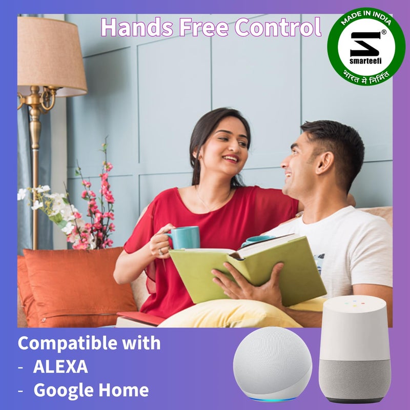 smarteefi Smarteefi WiFi Smart Power Extension 3 socket smart plugs Guaranteed Schedules works without internet also manual switch for individual socket Compatible with AlexaGoogle Home 1Year Warranty V3  - Image 3