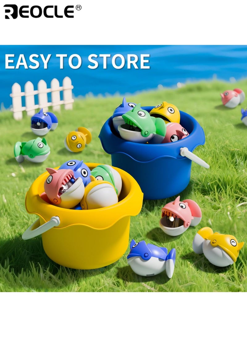 ريوكل لعبة صيد سمك كهربائية للأطفال مزودة بلوحة دوارة وموسيقى، لعبة صيد سمك للأطفال مع مجموعة من 35 سمكة، مناسبة للمنافسة على سطح المكتب. - Image 3