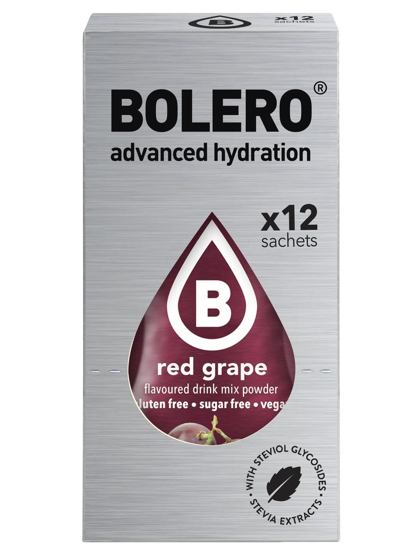 bolero Advanced Hydration Drink Sticks - Red grape - (12 sachets)  - Image 1