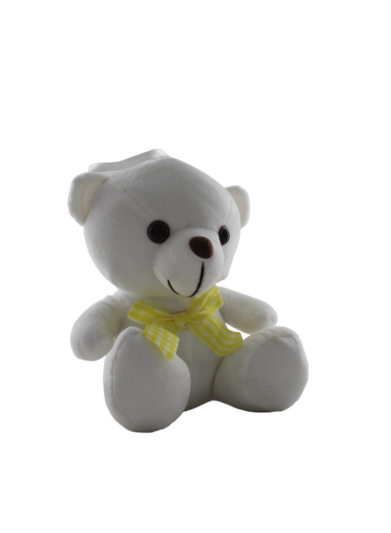 Non-Toxic Stuffed And Plush Soft Teddy Bear White(24x19x14cm)  - Image 2