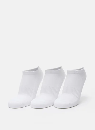 داش Men's Textured Ankle Length Sports Socks - Set of 3