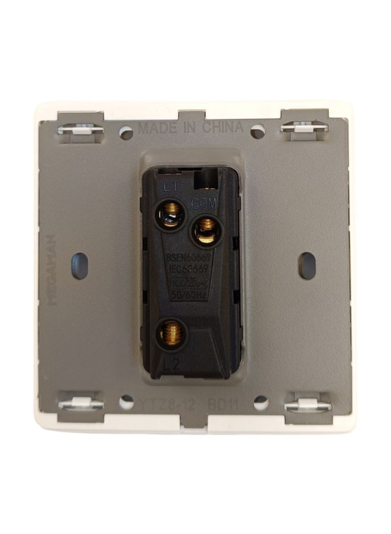 Megaman Switch 1Gang 2Way 10Amp - White - Image 3