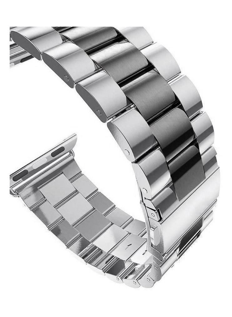 Rock Pow Stainless Steel Replacement Band For Apple Watch Series 7/6/5/4/3/2/1 42/44/45/49MM - Image 2