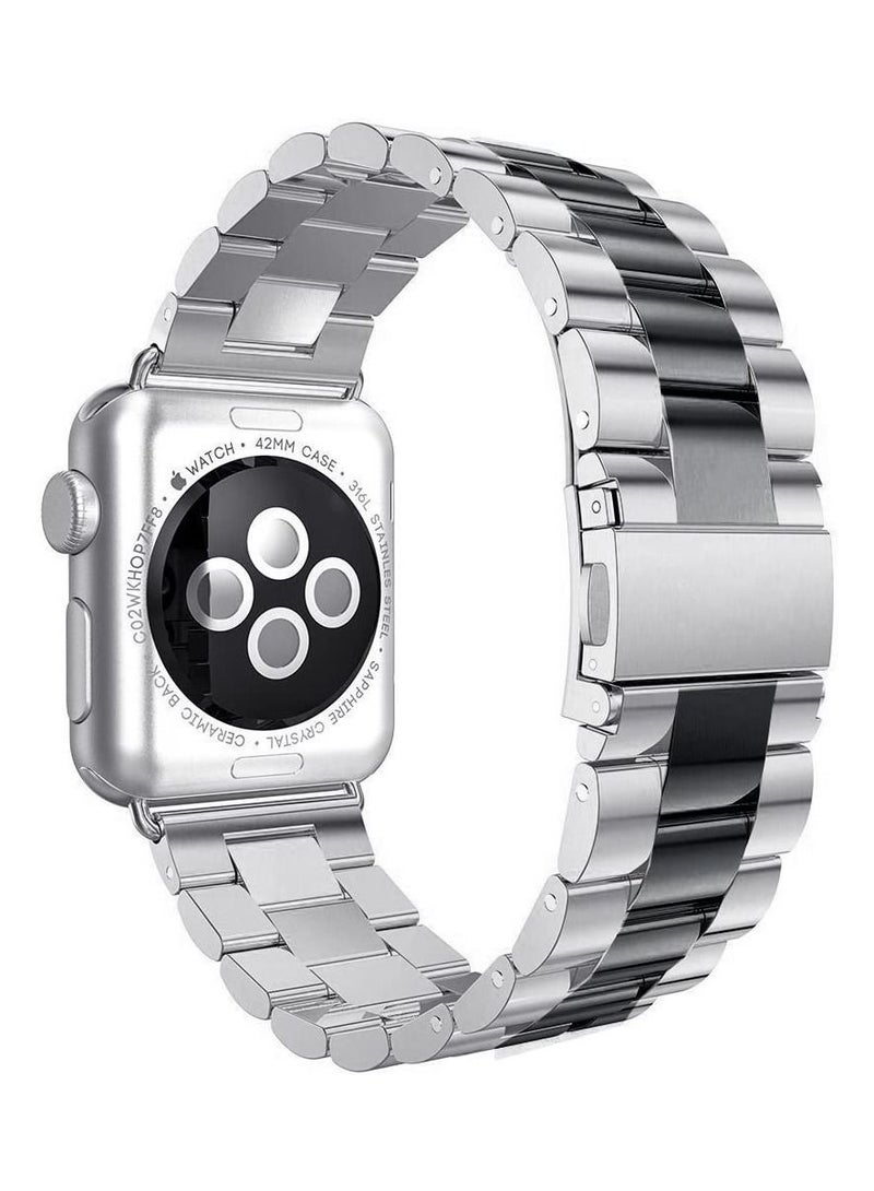 Rock Pow Stainless Steel Replacement Band For Apple Watch Series 7/6/5/4/3/2/1 42/44/45/49MM - Image 1