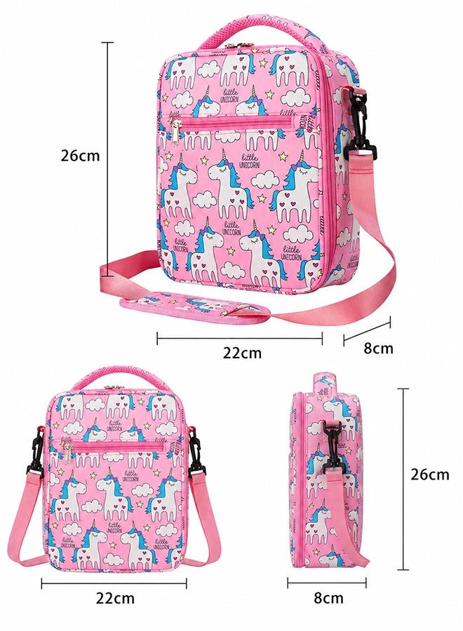 Super ZYouth Lunch Bags for Kids, Insulated Tote with Adjustable Shoulder Strap, Leakproof Thermal Lunch Box Bag for School, Picnic, Kindergarten, Travel - Image 2