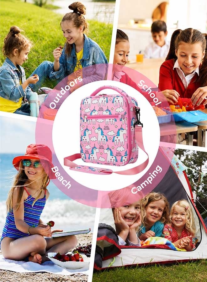 Super ZYouth Lunch Bags for Kids, Insulated Tote with Adjustable Shoulder Strap, Leakproof Thermal Lunch Box Bag for School, Picnic, Kindergarten, Travel - Image 4