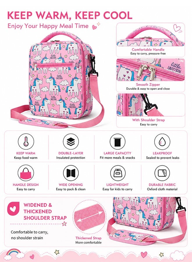 Super ZYouth Lunch Bags for Kids, Insulated Tote with Adjustable Shoulder Strap, Leakproof Thermal Lunch Box Bag for School, Picnic, Kindergarten, Travel - Image 3