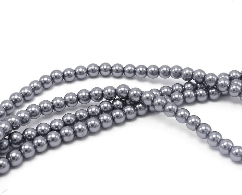 Aisansty Long Pearl Necklaces for Women Cream White Faux Pearl Strand Layered Necklace Costume Jewelry - Image 4