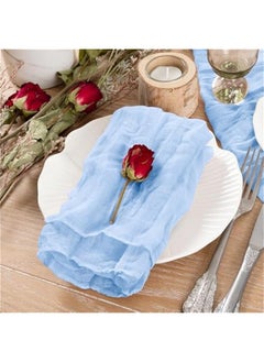 Blue Cheesecloth Napkins  Spring Napkins Set of 24 Boho Washable Dinner Table Napkins for Wedding Party Baby Shower Birthday Party Decor - pzsku/Z82ADCB8A7A0C20E59D22Z/45/_/1740626176/e27dd21d-45c4-4244-858c-7fbc33f62a37