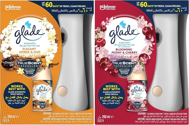 Glade حامل رذاذ تلقائي من غلاد مع معطرات الهواء - Image 1