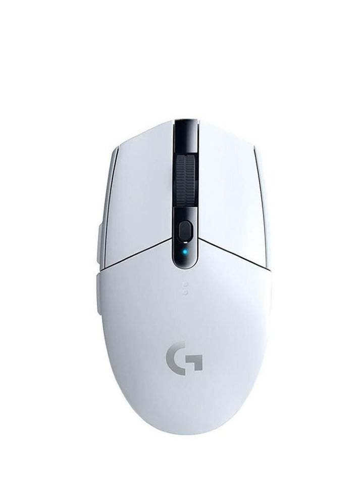 Logitech G304 Lightspeed wireless gaming mouse,HERO Sensor,Zero smoothing/acceleration/filtering,200 – 12,000 DPI,6 Programmable Button,250h Battery Life,On-Board Memory,White - Image 1
