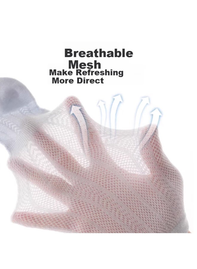 Lovebox Aibao Baby Socks Summer Over-the-knee Long Tube Mesh Socks Newborn Socks Loose Mouth Mosquito-proof Socks 3 Pairs 6-12 Months B3058 - Image 5