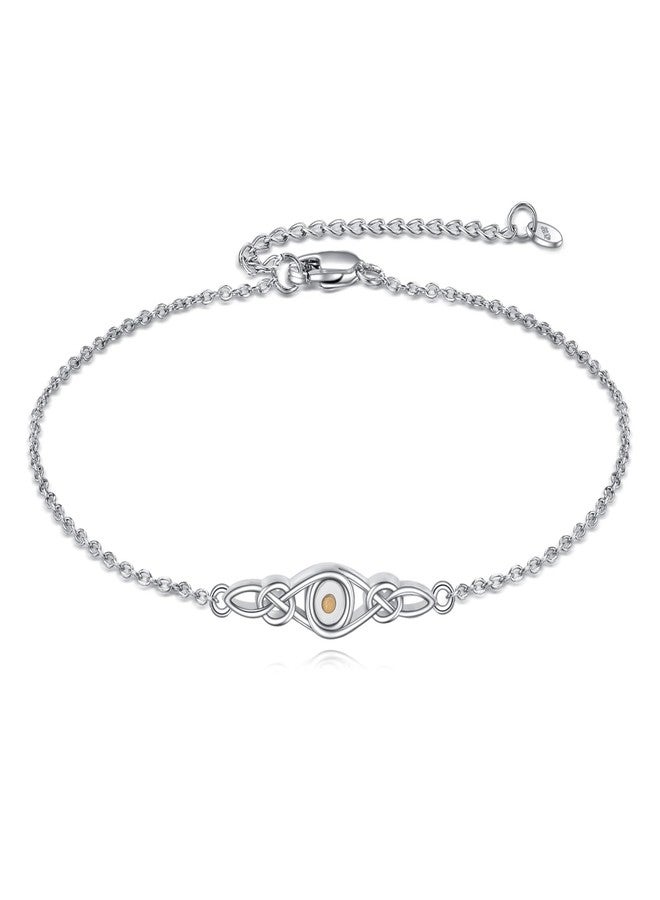 Vadmans Mustard Seed Anklet Sterling Silver Link Anklet Christian Faith Jewelry Gifts for Women - Image 1