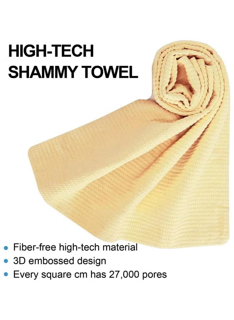 Classic 3D Synthetic Car Drying Towel (Pack of 3) for Car Wash, kitchen towel, Car, kitchen cloth, Water Absorbent for car cleaning, Boat, and Water Sports, Multipurpose Towel Cloth - Image 2
