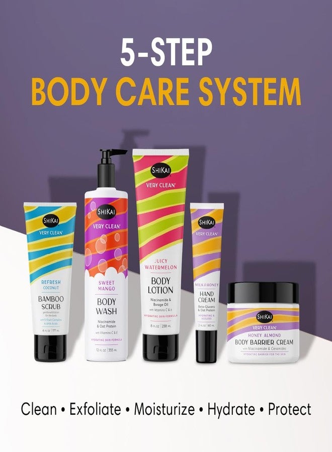 ShiKai Very Clean Moisturizing Body Barrier Cream (Honey Almond, 4.5 oz) | Hydrating Barrier for the Skin | With Niacinamide, Ceramides, Shea Butter - Image 4