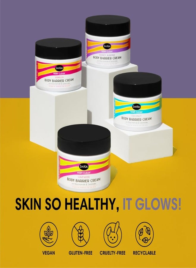 ShiKai Very Clean Moisturizing Body Barrier Cream (Honey Almond, 4.5 oz) | Hydrating Barrier for the Skin | With Niacinamide, Ceramides, Shea Butter - Image 5