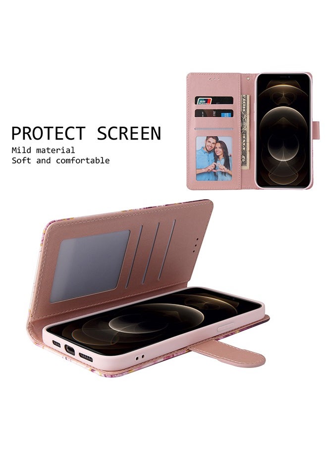 Generic - iPhone 15 Pro Leather Case Wallet Flip Cover Card Slots Magnetic Closure Stand Phone Holder Function Fold Shockproof Protective Full Protection Anti-drop Anti-scratch Accessory for iPhone 15 Pro - Image 1