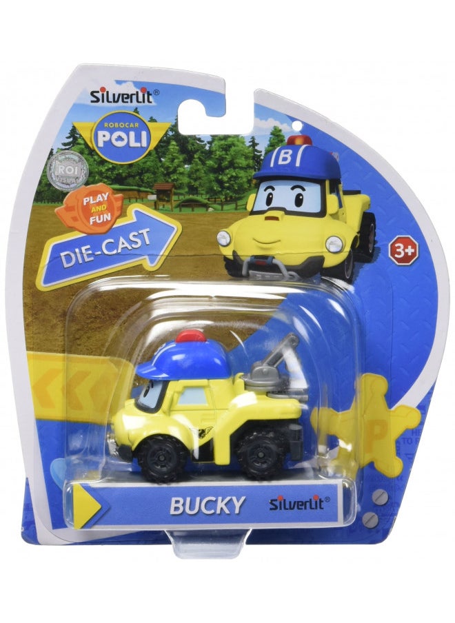 Robocar Poli Robocar Poli, Bucky DIE-CAST Metal Toy Cars, Mountain Buggy Car Toy (Non-Transforming Diecast Figure Vehicles), Kids for Ages 3 and up, Holiday Kids Gift 