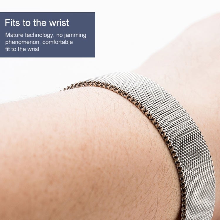 إيروريكس سوار ساعة هواوي واتش جي تي 46 مم من الفولاذ المقاوم للصدأ ميلانو بمشبك مزدوج (أسود) - Image 4