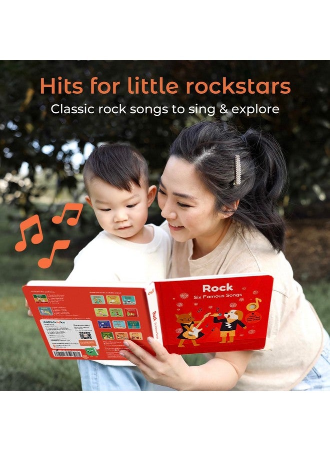 Cali's Books Cali's Books Rock Sound Books for Toddlers 1-3 - Musical Book for Toddlers 1-3 and 2- 4 with 6 Famous Rock Songs | Toddler Books for Little Rock Fans | Great Gift  - Image 3