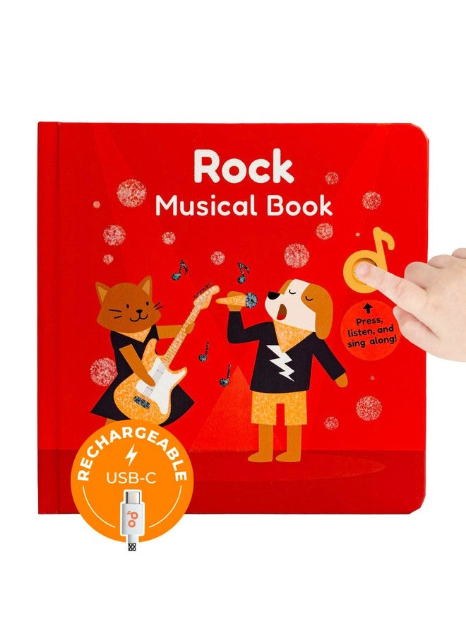 Cali's Books Cali's Books Rock Sound Books for Toddlers 1-3 - Musical Book for Toddlers 1-3 and 2- 4 with 6 Famous Rock Songs | Toddler Books for Little Rock Fans | Great Gift  - Image 1