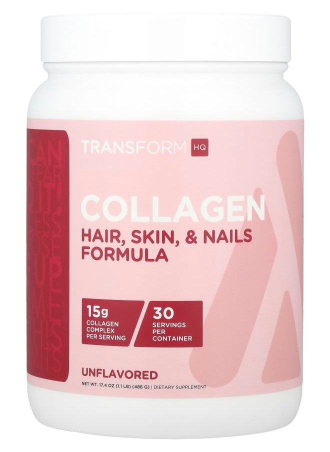 TransformHQ Collagen Unflavored 17.4 oz (486 g) 