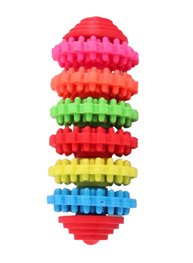Rubber Pet Chew Toy Multicolour 12 x 5cm - Image 1
