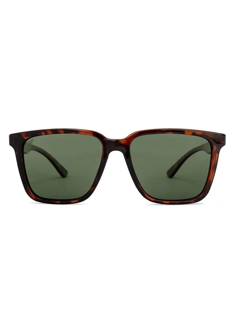 VINCENT CHASE Le Cirque Full Rim Polarized & UV Protected Wayfarer Sunglasses VC S11167 - Lens Size: 54mm - Brown