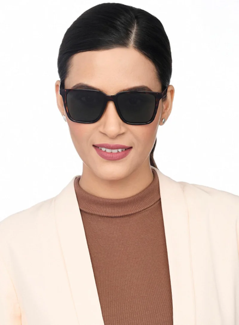 فينسينت تشيس نظارة شمسية مستقطبة بحماية من الأشعة فوق البنفسجية بإطار كامل بتصميم واي فيرر من لو سيرك   - مقاس العدسة:  مم - بني