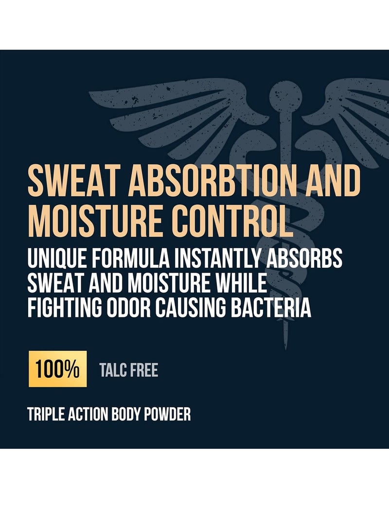 CERTAIN DRI Certain Dri Body Powder for Men & Women, Maximum Sweat Absorption, Moisture & Odor Control, Itch-Free Foot and Body Powder, Talc-Free Formula, Gentle on Sensitive Skin, Calamine Scent, 8 oz  - Image 2