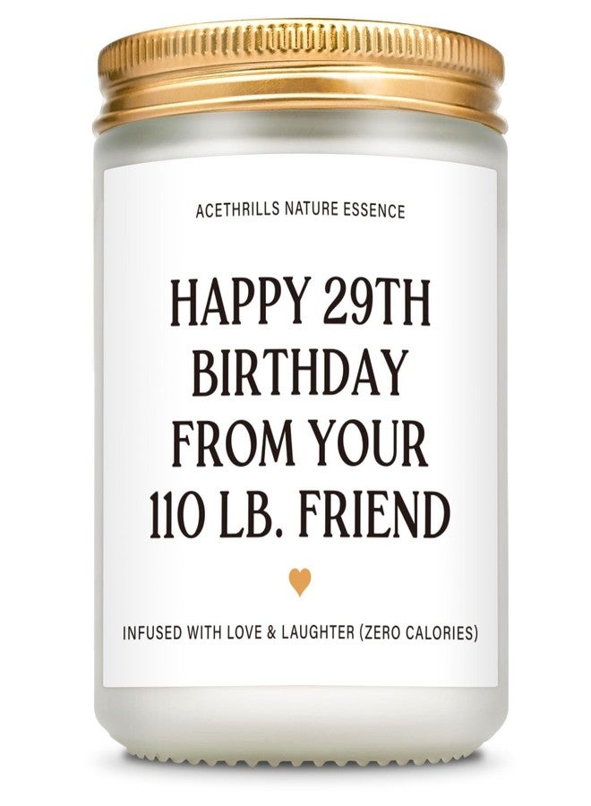 AceThrills Best Friend Birthday Gifts for Women Friendship, Bestie Friendship Gifts for Women BFF Coworker Classmate Unique - 7 Oz Lavender Scented Happy Birthday Candles (from Your 110 Lb. Friend) - Image 1