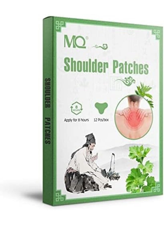 MQ MQ 12 Count Shoulder & Neck Patch, Heat Patches for Shoulder & Neck, Warming Herbal Patches Long-Lasting Relief for Lumbar, Knee, Back, Neck, Shoulder  - Image 4