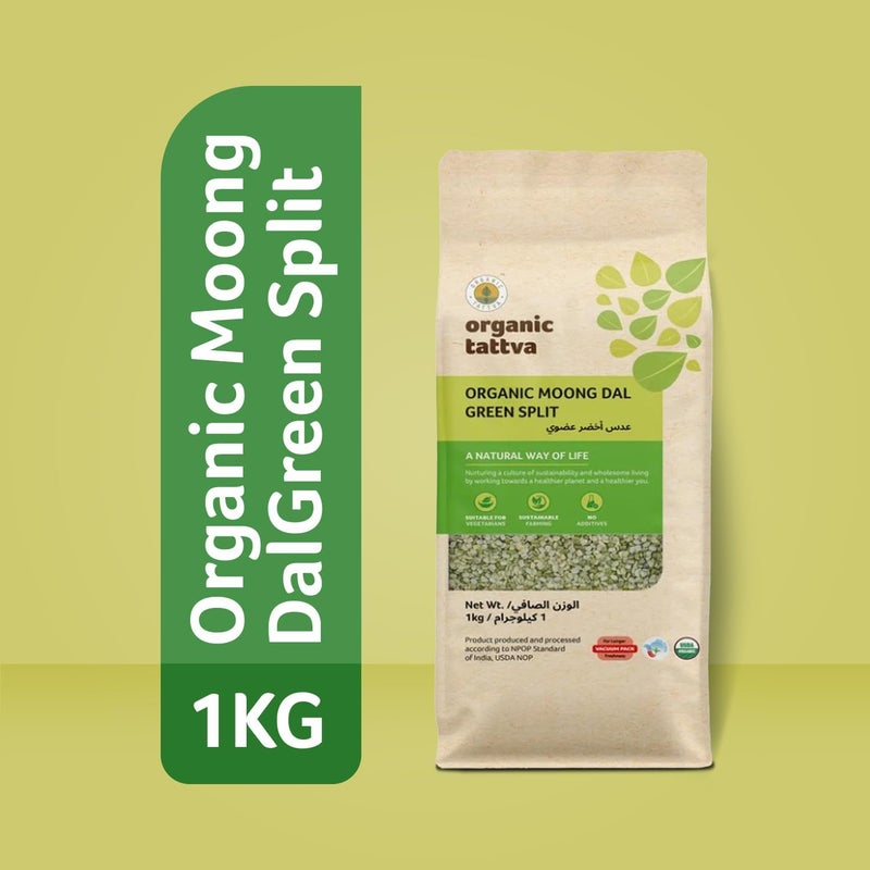 Organic Tattva Green Split Moong Dal - Image 4