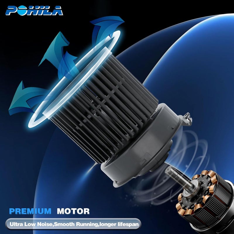 POHILA HVAC Heater Blower Motor TYC700323 with Fan Cage for Nissan Rogue 2014-2019 & Rogue Sport 2017-2019 - Image 3