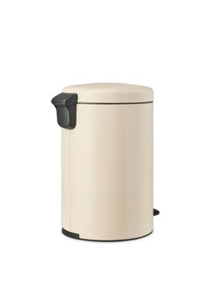 brabantia سلة المهملات NewIcon ذات الدواسة، سعة 20 لترًا، إغلاق ناعم، دلو داخلي من البلاستيك - لون بيج ناعم  - Image 4