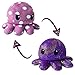 TeeTurtle Reversible Octopus Plushie 4Inch Purple Polka Dot Shimmer TwoSided Flip Plush Toy with Embroidered Details Cute Mini Collectible Plush for Kids Teens and Adults - Image 3