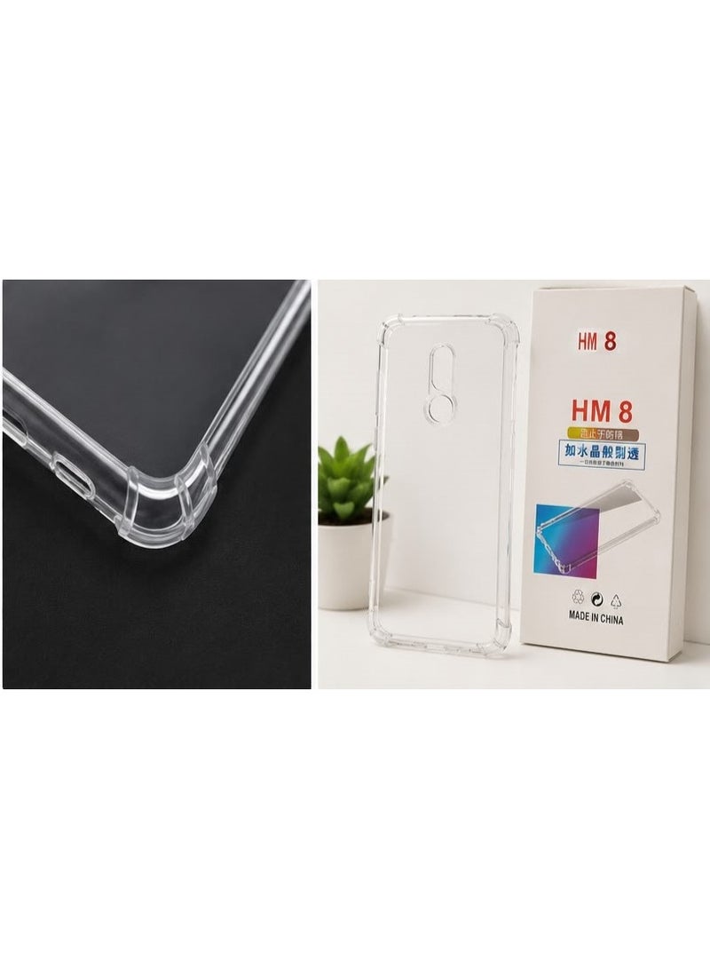 Clear Shockproof Slim Case Cover for Xiaomi Redmi HM 8 with Corner Bumpers - Image 1