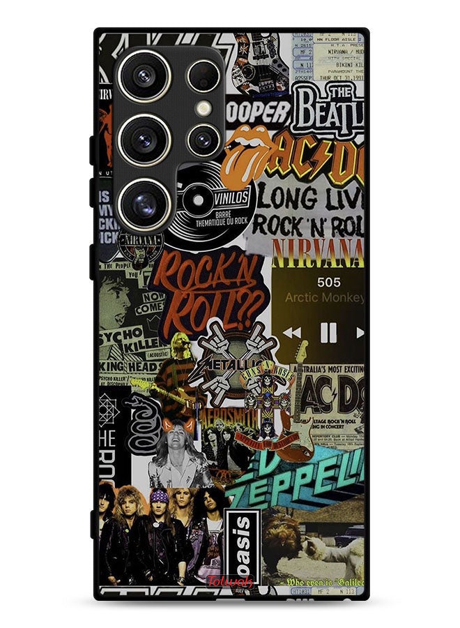 Tolwak Samsung Galaxy S24 Ultra 5G Protective Case Cover Long Live Rock N Roll - Image 1