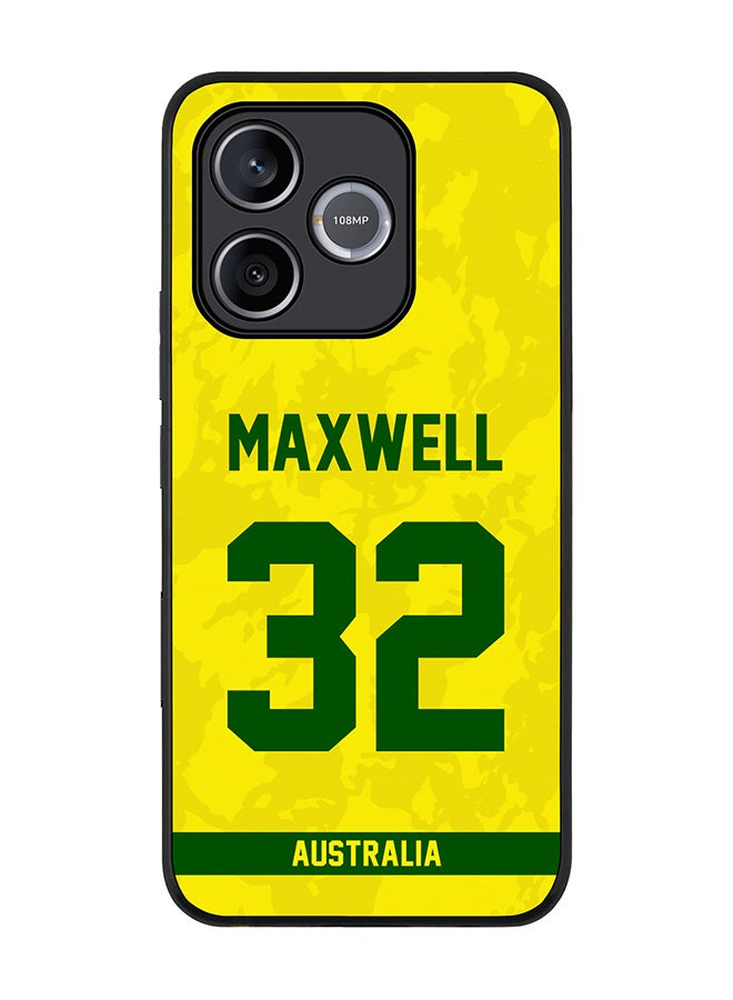 Stylizedd For Honor 600 Lite / 500 Smart / Honor X80i Case,Slim fit Camera Protection, Shockproof Thin Phone cover  - Australia Glenn Maxwell, Jersey No 32 - Image 1