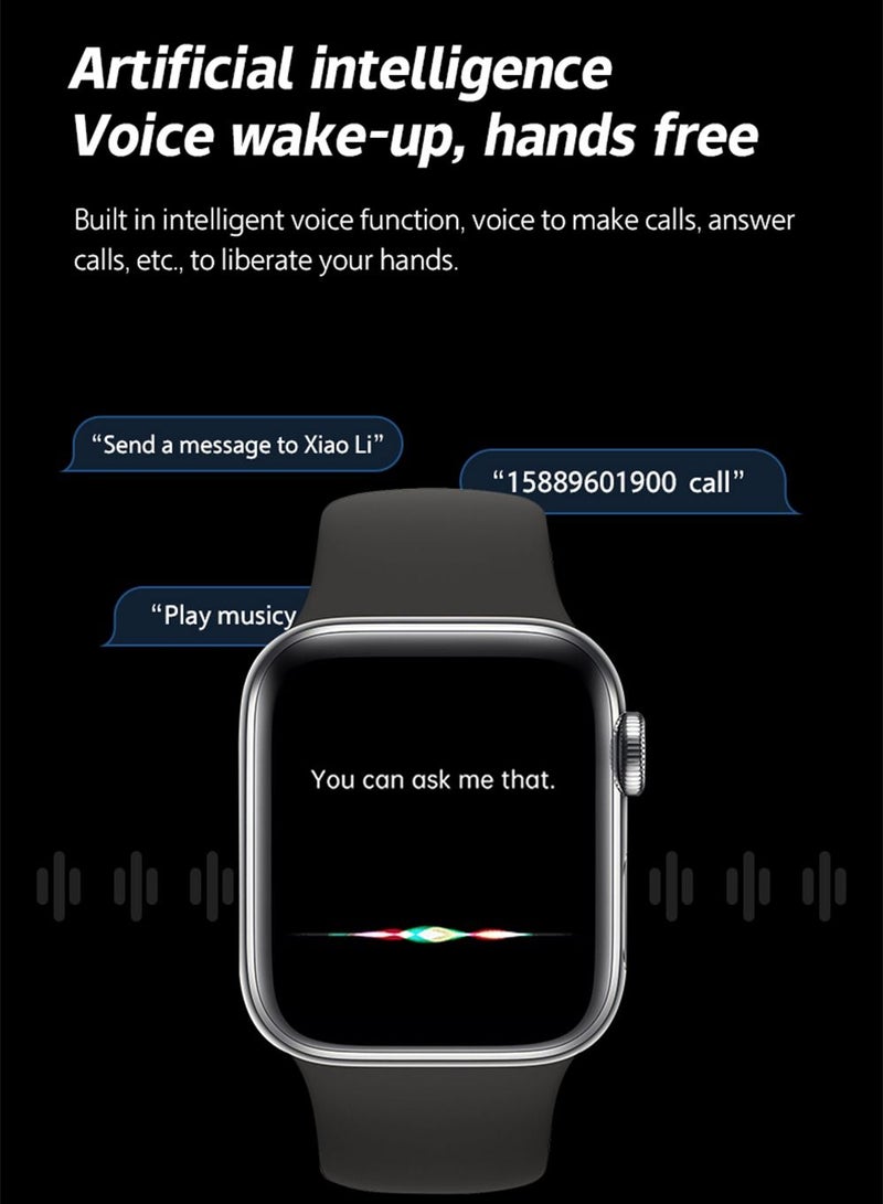 AROAQ W17 PRO MAX Bluetooth Full Touch Wide Display Android Support Magnetic Charging Large Memory Waterproof Smart Watch Black - Image 2