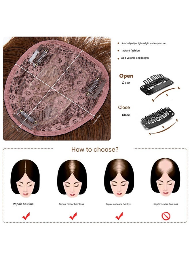 سوفي باروكة شعر فاخرة بمظهر طبيعي مع غرة بطول 40 سم مصنوعة من ألياف عالية الحرارة لكثافة وتغطية الشعر - Image 5