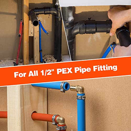 Ruby Q 200 Pack 3/4" PEX Cinch Clamps, Stainless Steel Single Ear Hose Clamps - Image 5