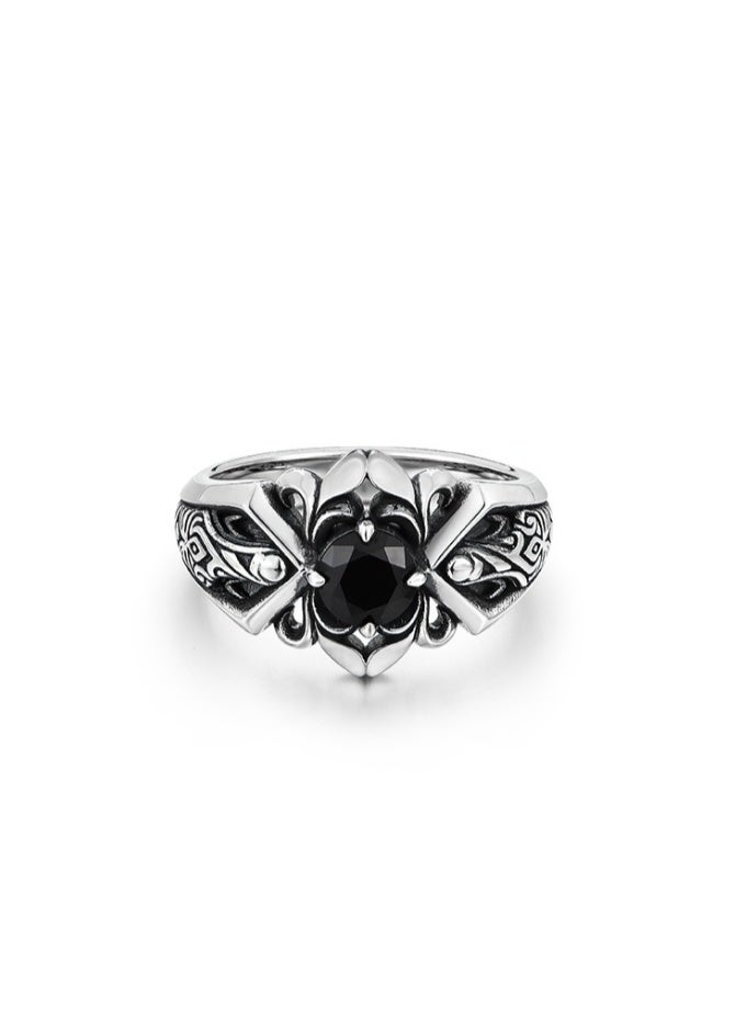 Men Adjustable Ring Sliver S925 Ring Elegant Unique Retro Sliver  Non-Fading Open Ring - Image 4