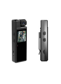 CAMLEIGH CAMLEIGH Body Cam for Sports Personal Security Police Law Enforcement HD1080P Wearable Mini Body Camera Video Camera 180 Rotating Lens Motion Detection Night Auxiliary Lights 6HR Battery  - Image 1