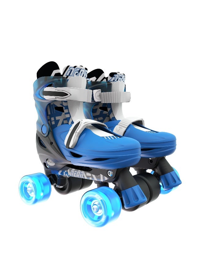Yvolution Neon 2-in-1 Inline and Quad Combo Skates (Size 12J-2, Goteki Blue) - Image 1