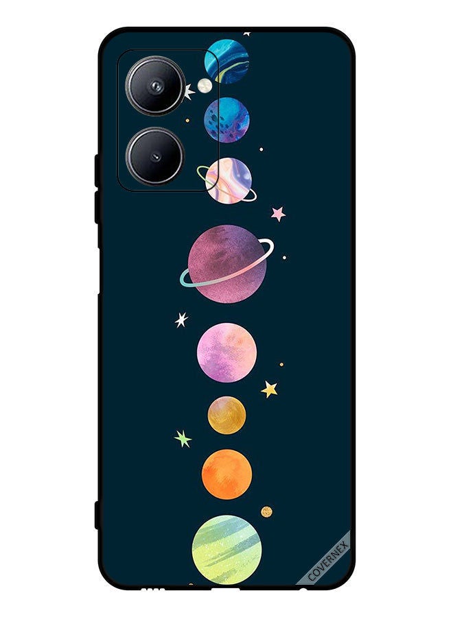 Covernex Protective Case Cover For Realme C33 Planets In Row - Image 1